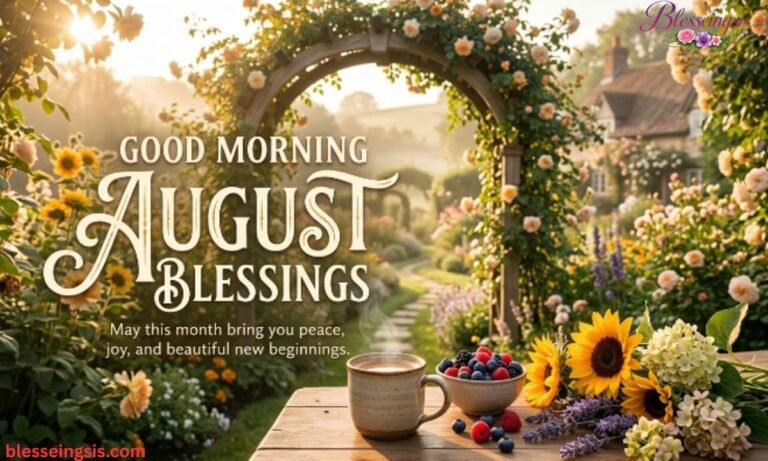 Good Morning August Blessings