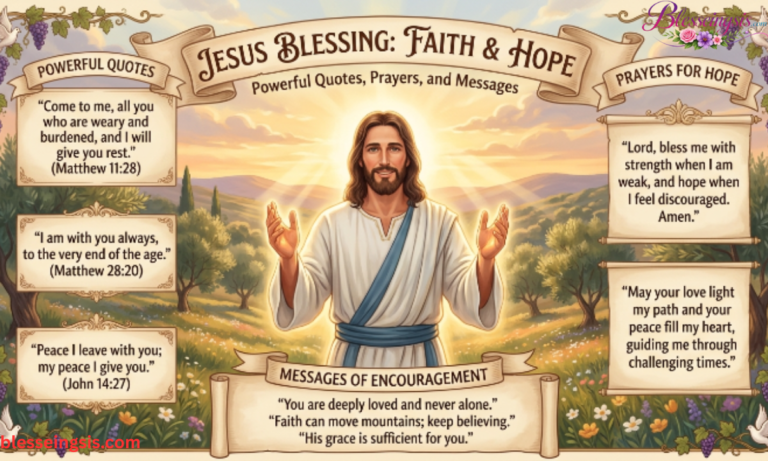 Jesus Blessing Powerful Quotes, Prayers, and Messages for Faith and Hope