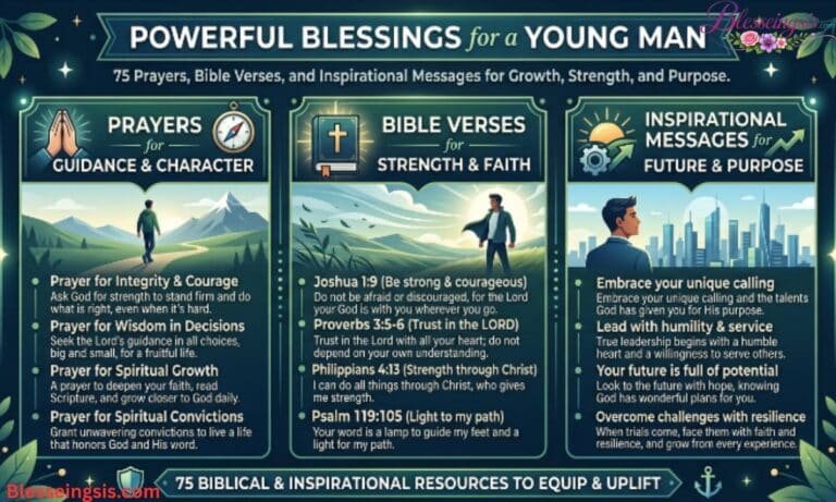 Powerful Blessings for a Young Man 75 Prayers, Bible Verses, and Inspirational Messages