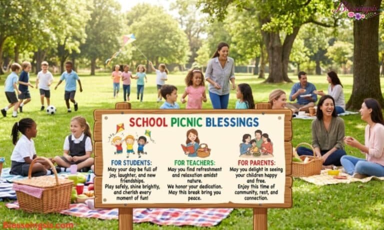 Short School Picnic Blessings for Students, Teachers, and Parents