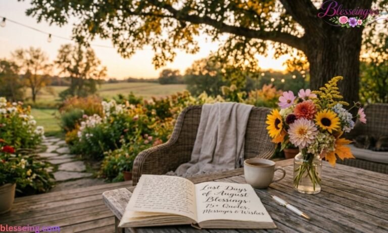 Last Days of August Blessings 75+ Quotes, Messages & Wishes