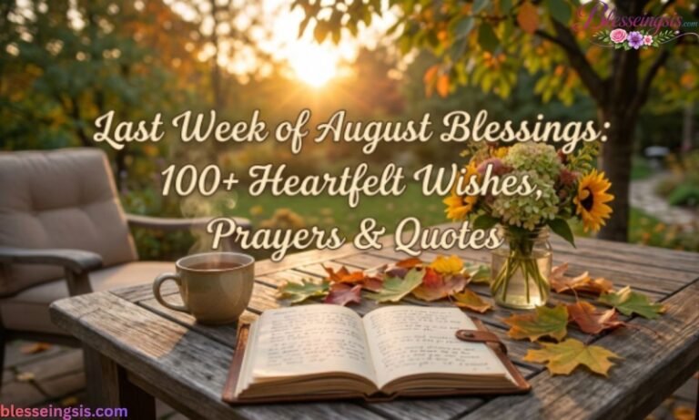 Last Week of August Blessings 100+ Heartfelt Wishes, Prayers & Quotes