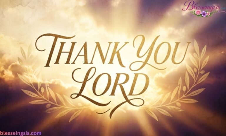 Thank You Lord