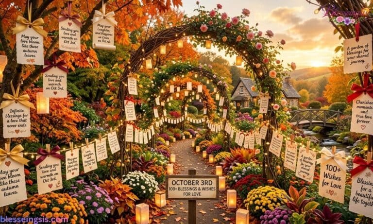 100+ October 3rd Blessings and Wishes for Love, Happiness, Success, and God's Favor