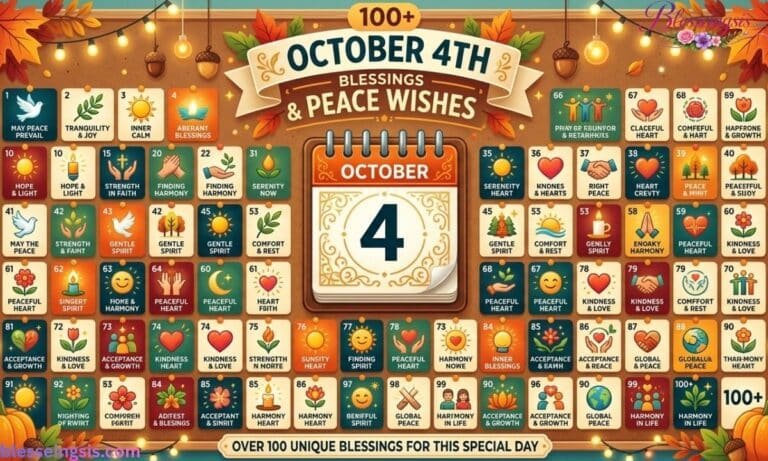 100+ October 4th Blessings and Wishes for Peace, Protection, Grace, and Abundant Blessings