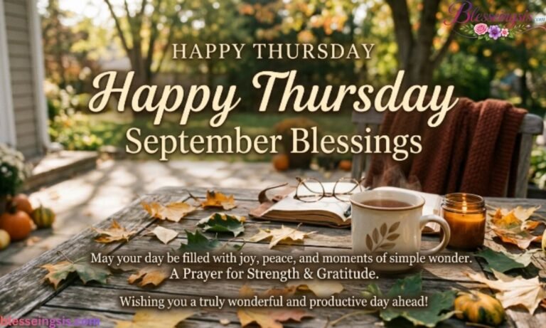 Happy Thursday September Blessings Uplifting Messages, Wishes & Prayers for a Wonderful Day
