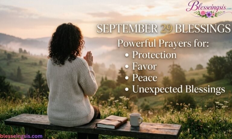 September 29 Blessings Powerful Prayers for Protection, Favor, Peace, and Unexpected Blessings