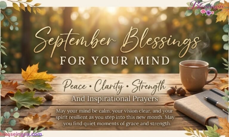 September Blessings for Your Mind Peace, Clarity, Strength & Inspirational Prayers