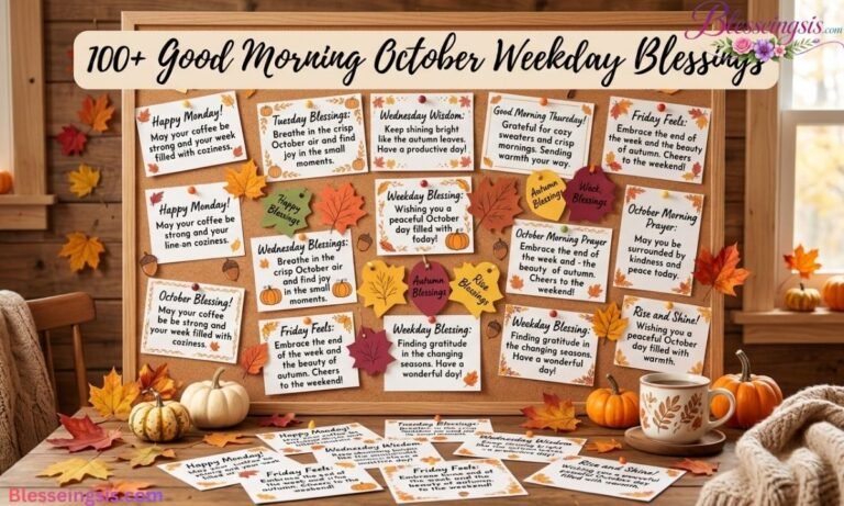 100+ Good Morning October Weekday Blessings