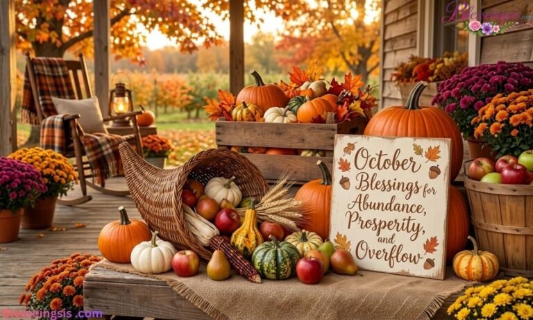 October Blessings for Abundance, Prosperity, and Overflow