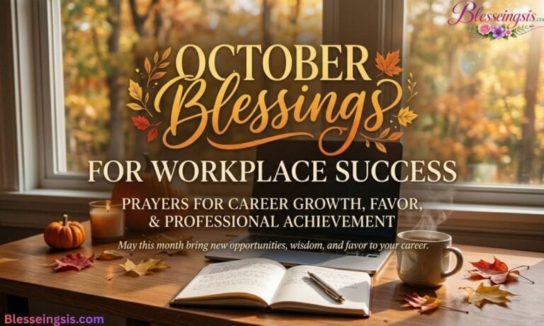 October Blessings for Workplace Success Prayers for Career Growth, Favor, and Professional Achievement